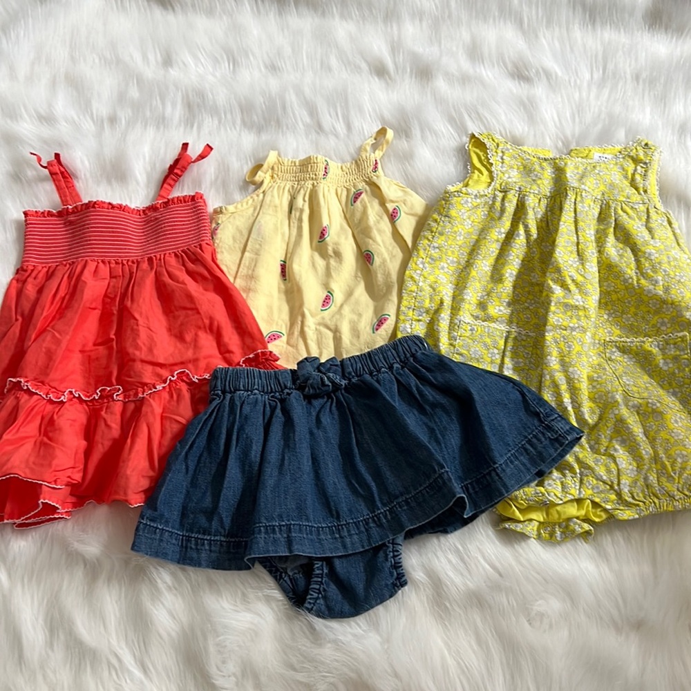 6-12 months baby gap Janie and jack baby girl bundle preowned dresses